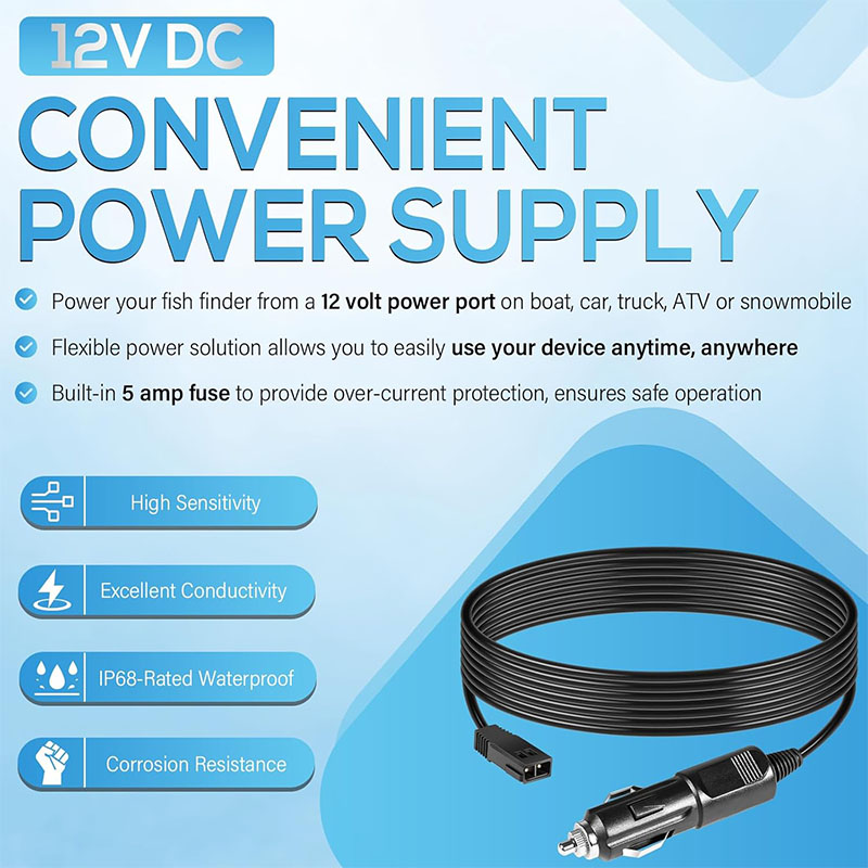 Cabo de alimentação de 12V 720 - Fish Finder Charger avaliação e preço