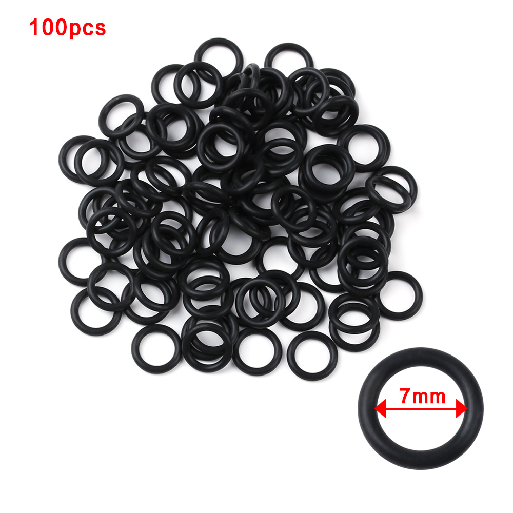 100 PCs Preto Borracha O-Anéis - Bite Indicator avaliação e preço